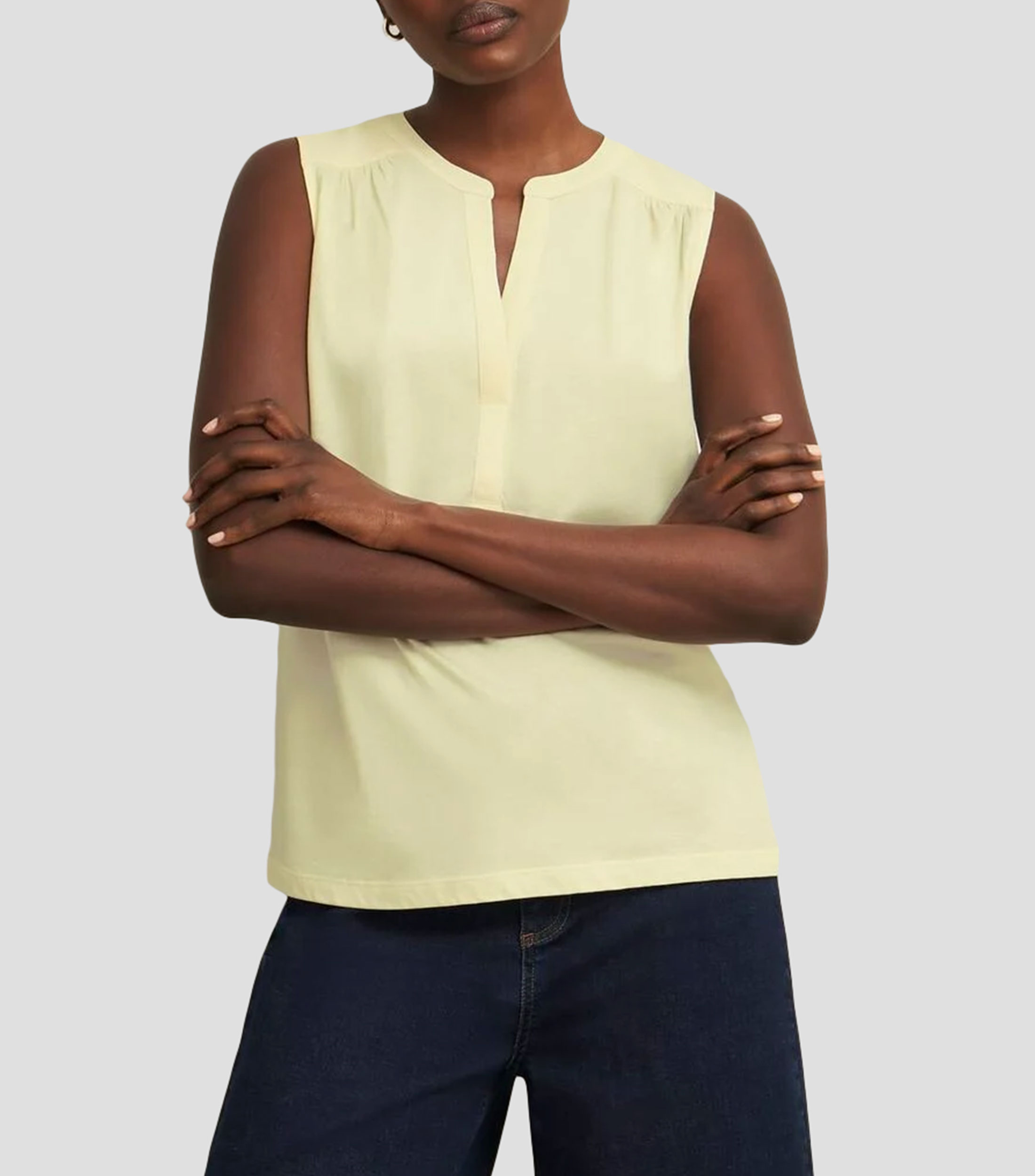 Blusa sin mangas Mujer